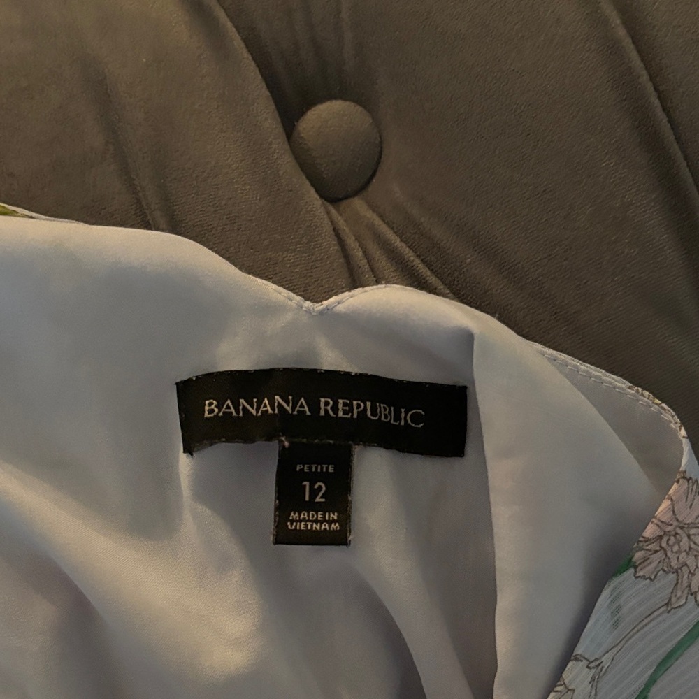 Banana Republic Blue Floral Midi Dress - Picture 5 of 5